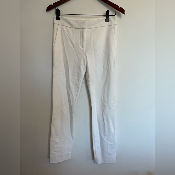Diane Von Furstenberg White Slim-Fit Tailored Pants Size 0 - Picture 2 of 5